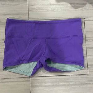 Lululemon Purple Spandex Shorts